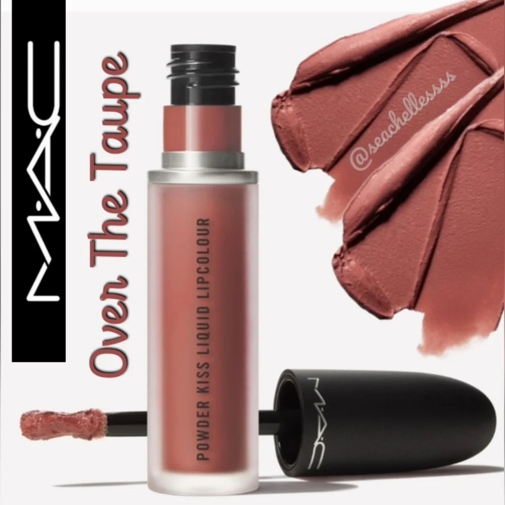 Over The Taupe | Powder Kiss Liquid Lipstick | Mac Cosmetics | Brand New